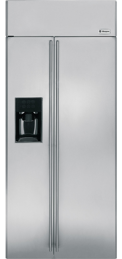 GE Monogram® 36" Built-In Side-by-Side Refrigerator with Dispenser
