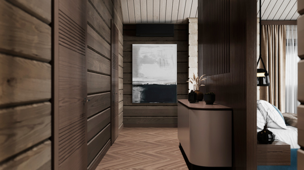 Проект интерьера деревянного дома в п.Завидово