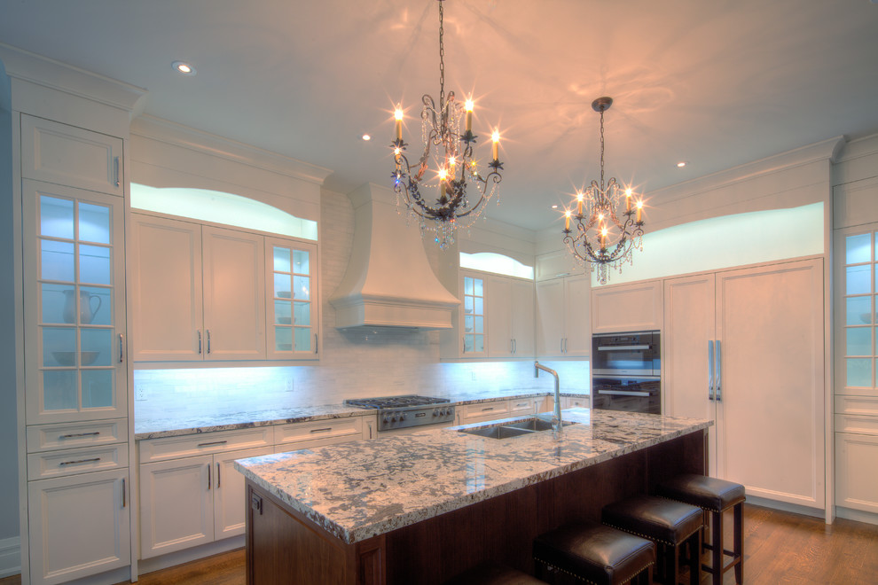 Example of a large transitional kitchen design in Toronto