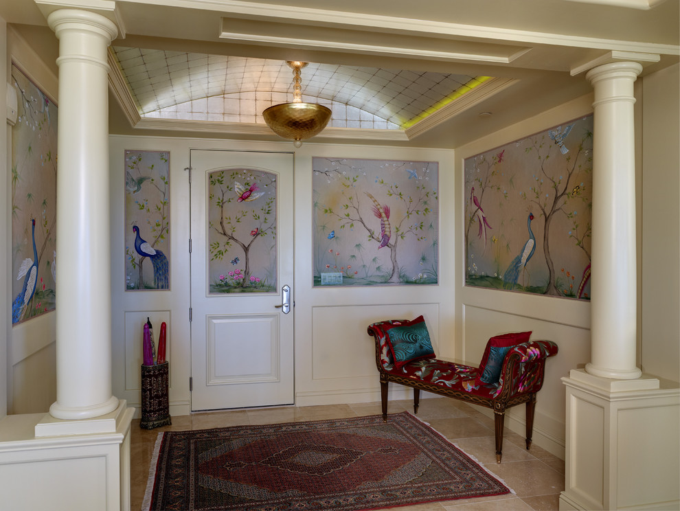 This is an example of a contemporary entryway in Phoenix.