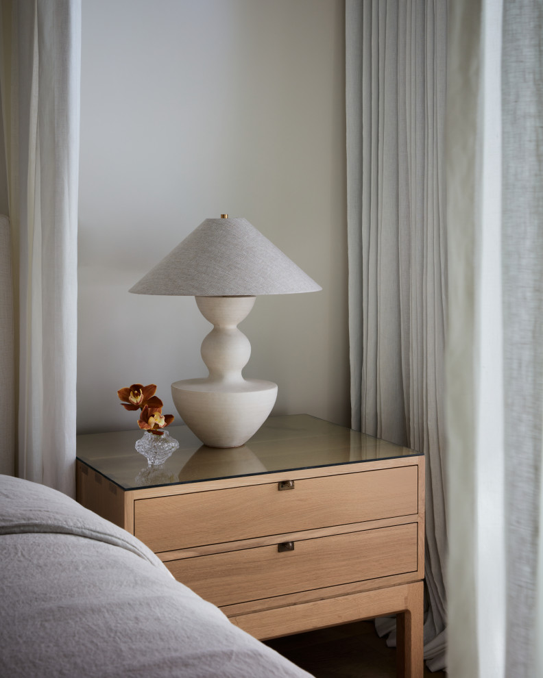 Transitional bedroom photo in Austin