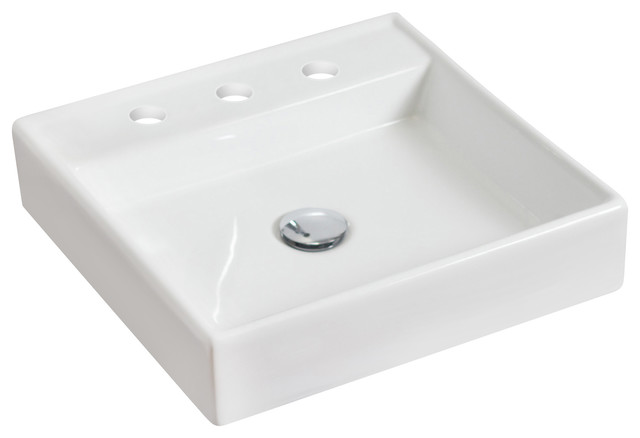 3.75 in. Above Counter Square Vessel Sink