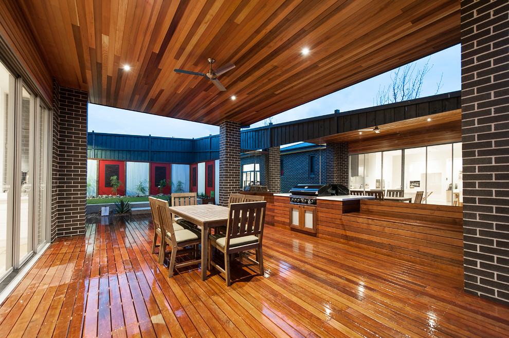 Photo of a modern deck in Melbourne.
