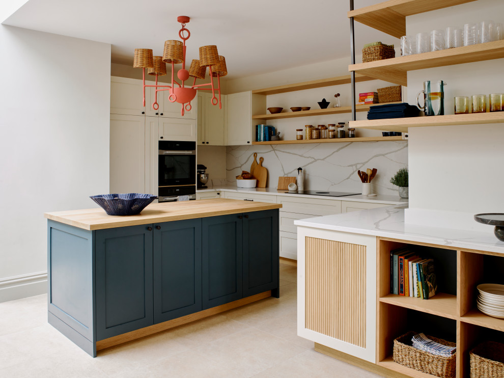 Inspiration for a transitional kitchen in Hampshire.