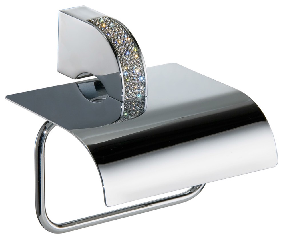 Carmen Collection Toilet Paper Holder With Swarovski Crystals