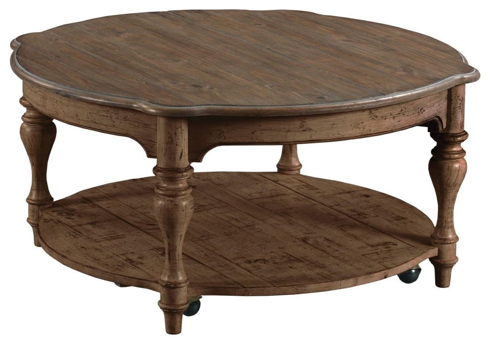 Kincaid Furniture Weatherford Bolton Round Cocktail Table, Heather