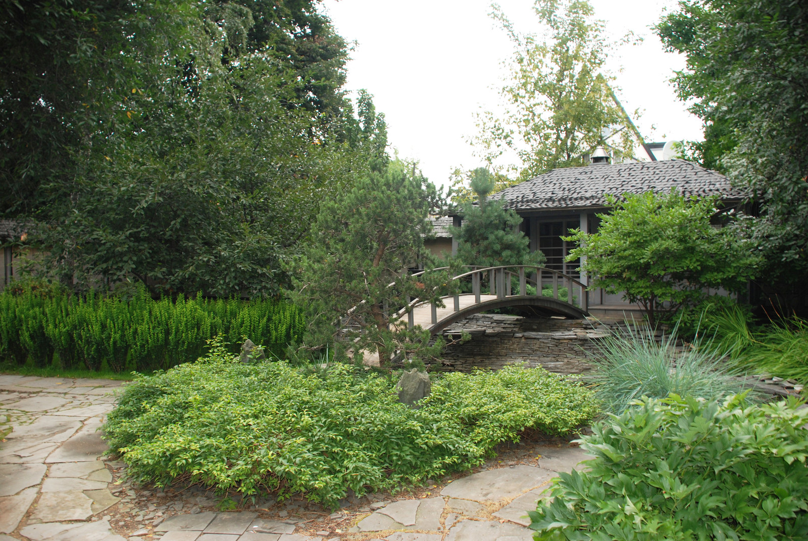 Стильный сад в КП "Поселок Художников"