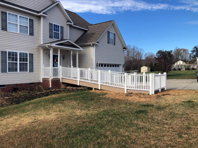TimberTech AZEK ADA Ramp in Browns Summit NC contemporary-deck