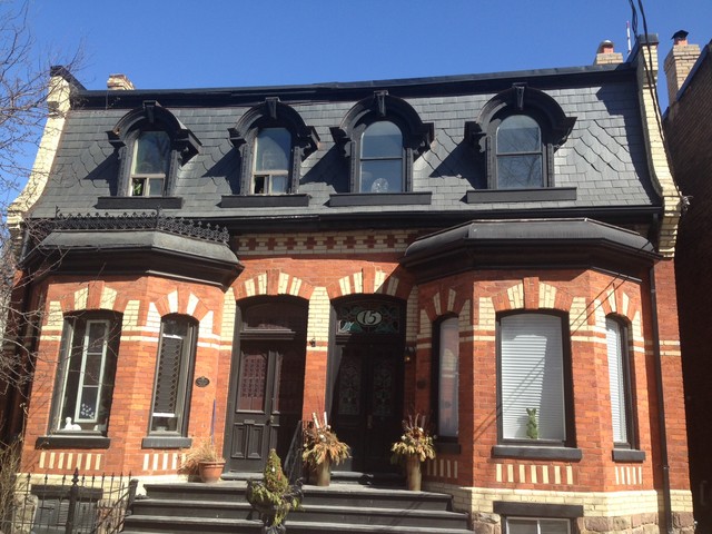 Victorian house with slate roof