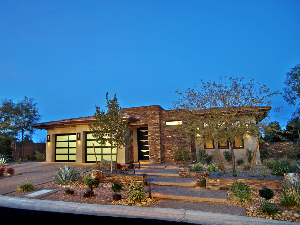 This is an example of a contemporary exterior in Las Vegas.