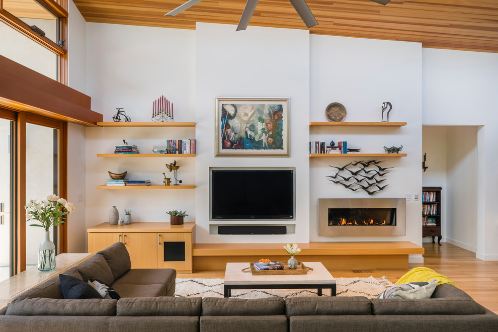 Living room - contemporary living room idea in San Francisco