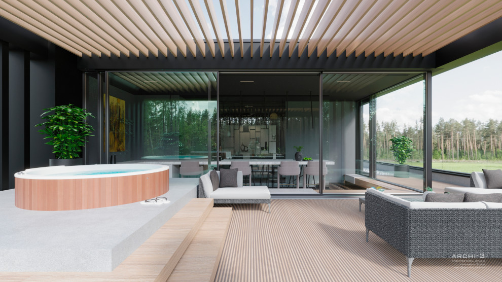 Интерьеры виллы под Тулой. Лаунж