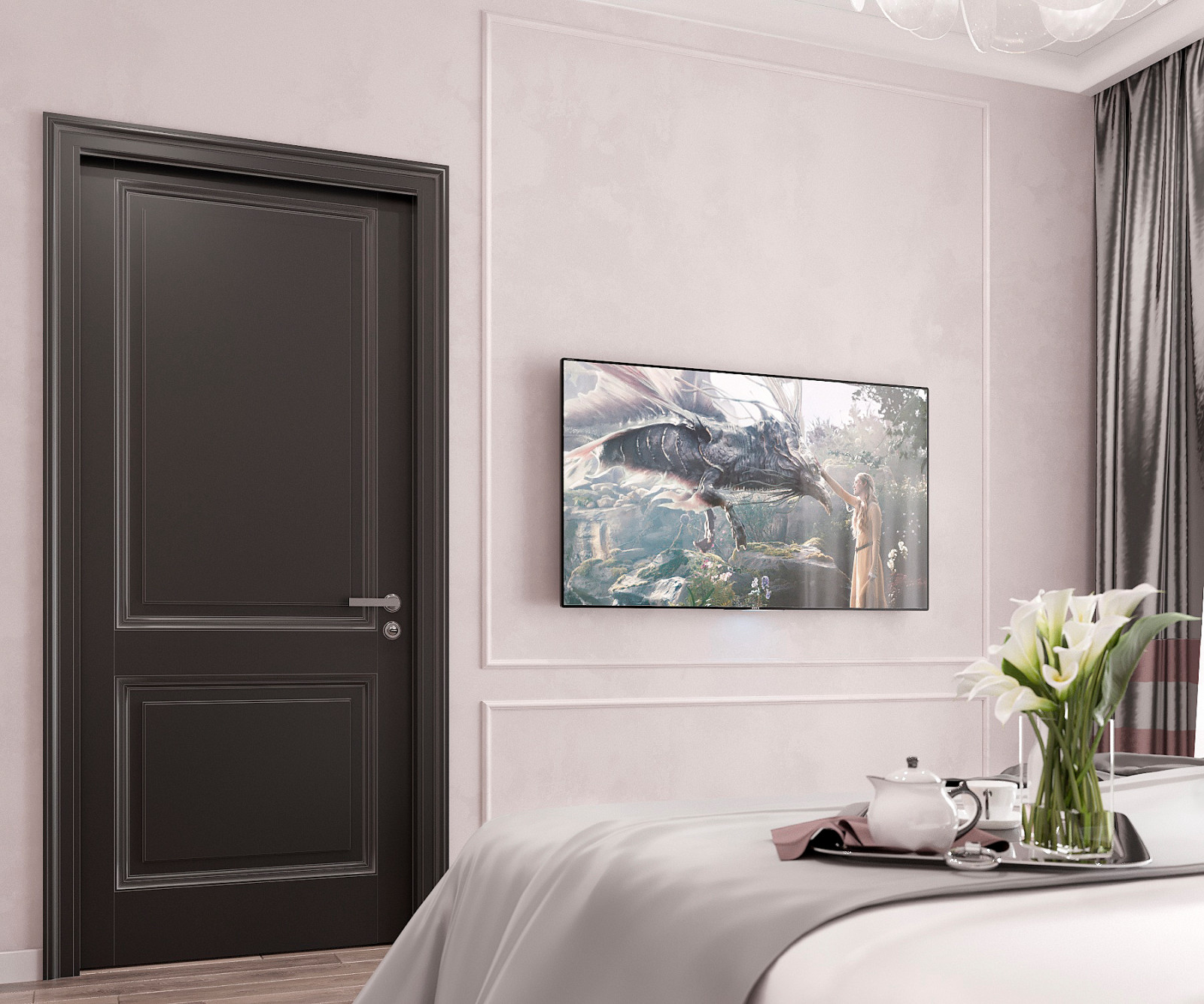 Дизайн-проект интерьера квартиры в г.Владивостоке ЖК "Алые паруса"