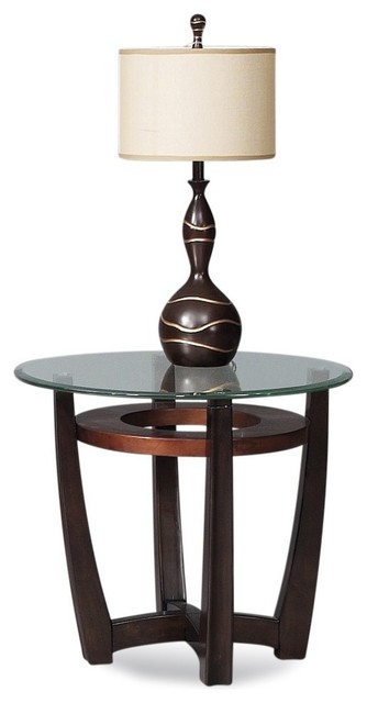 Elation Round End Table Copper Ring, Elation Round End Table