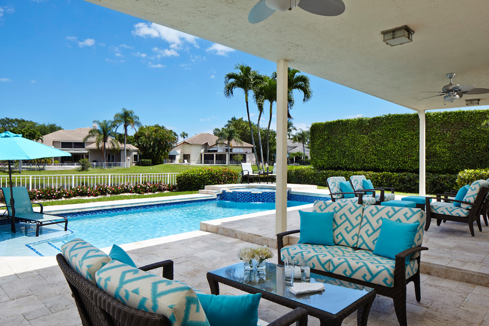 Outdoor Living Patio Miami by Interiors by Brown