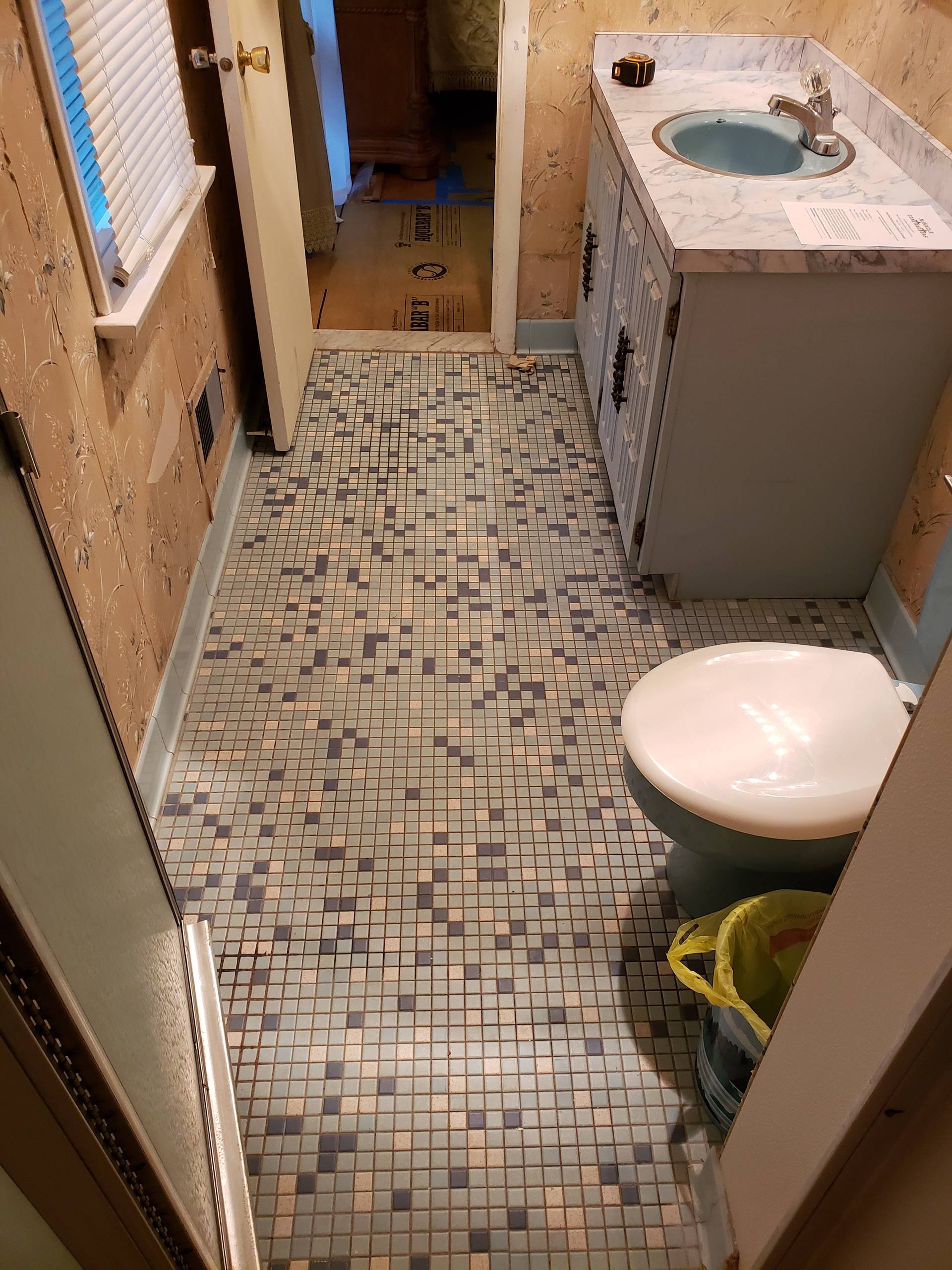 Before Pic of Complete Bathroom Makeover - What a Difference!