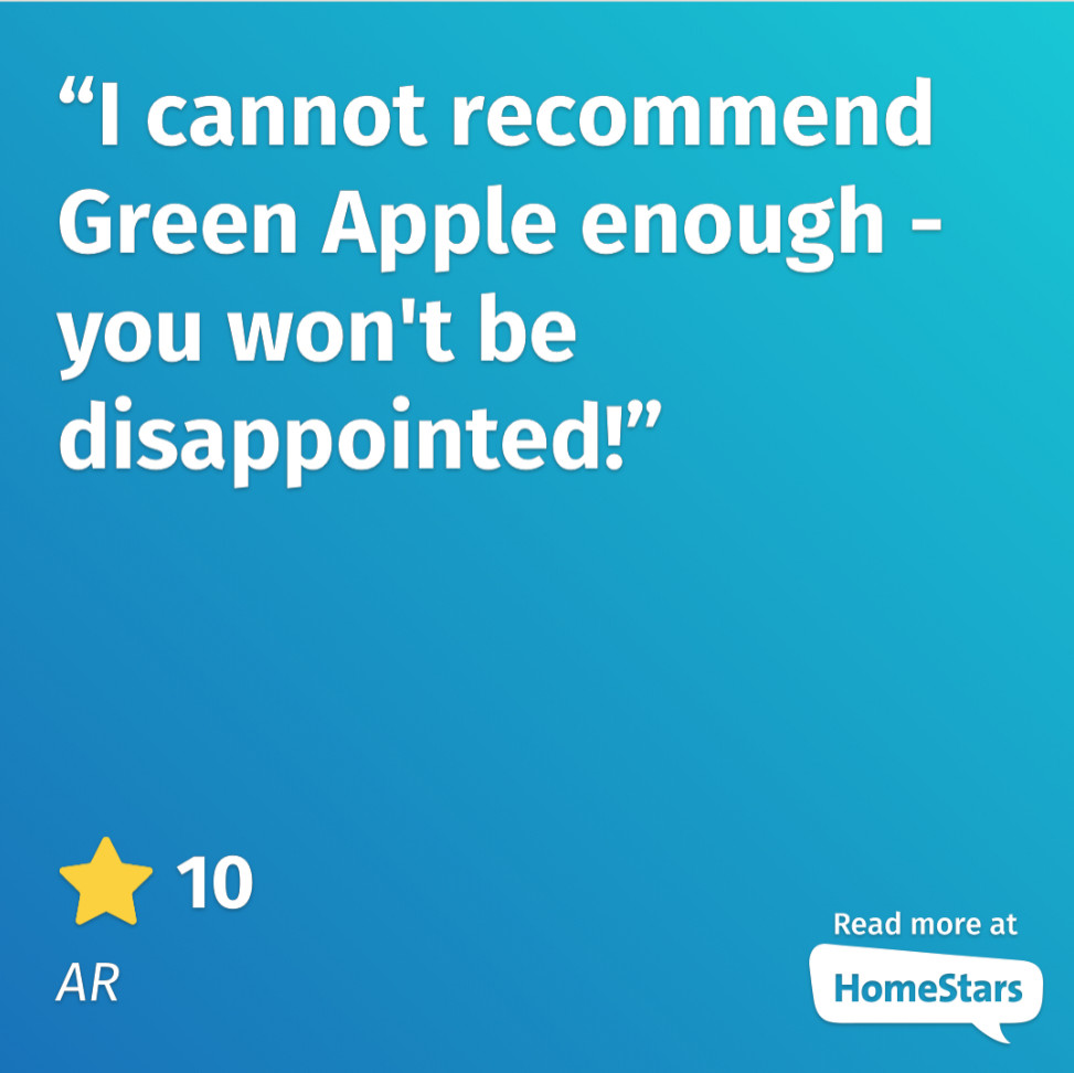 Homestars Review - Green Apple Landscaping