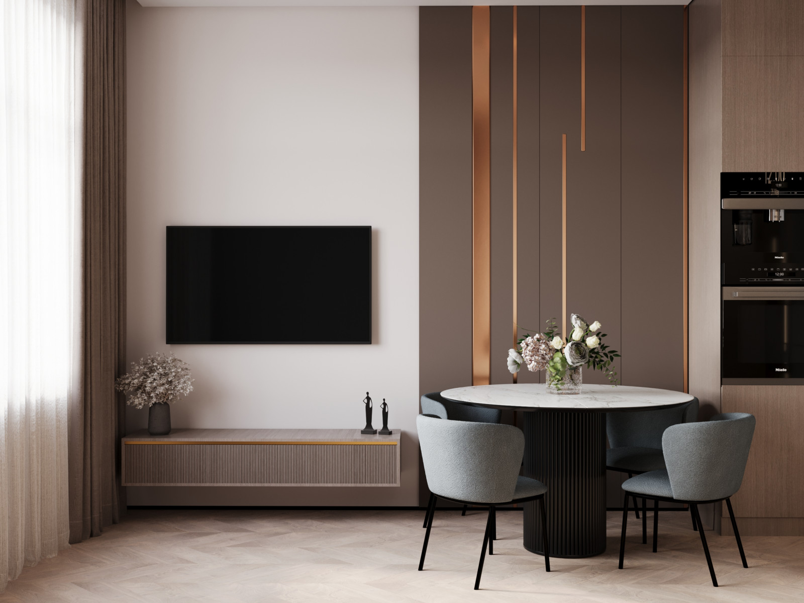 Дизайн интерьера небольшой квартиры для супружеской пары