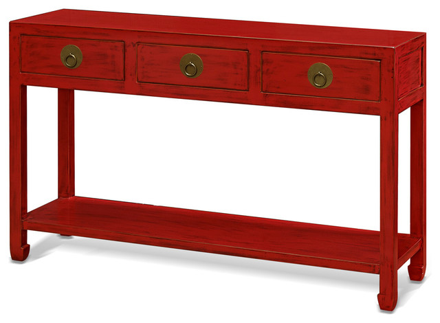 Elmwood Ming Style Console Table, Asian Sofa Table