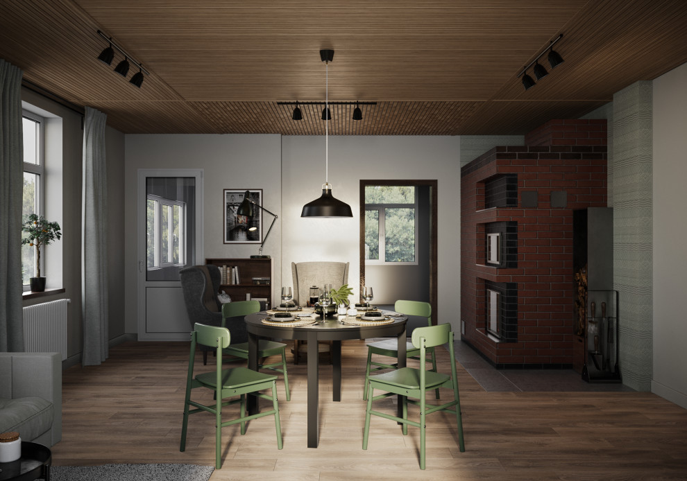 Гостиная загородного дома