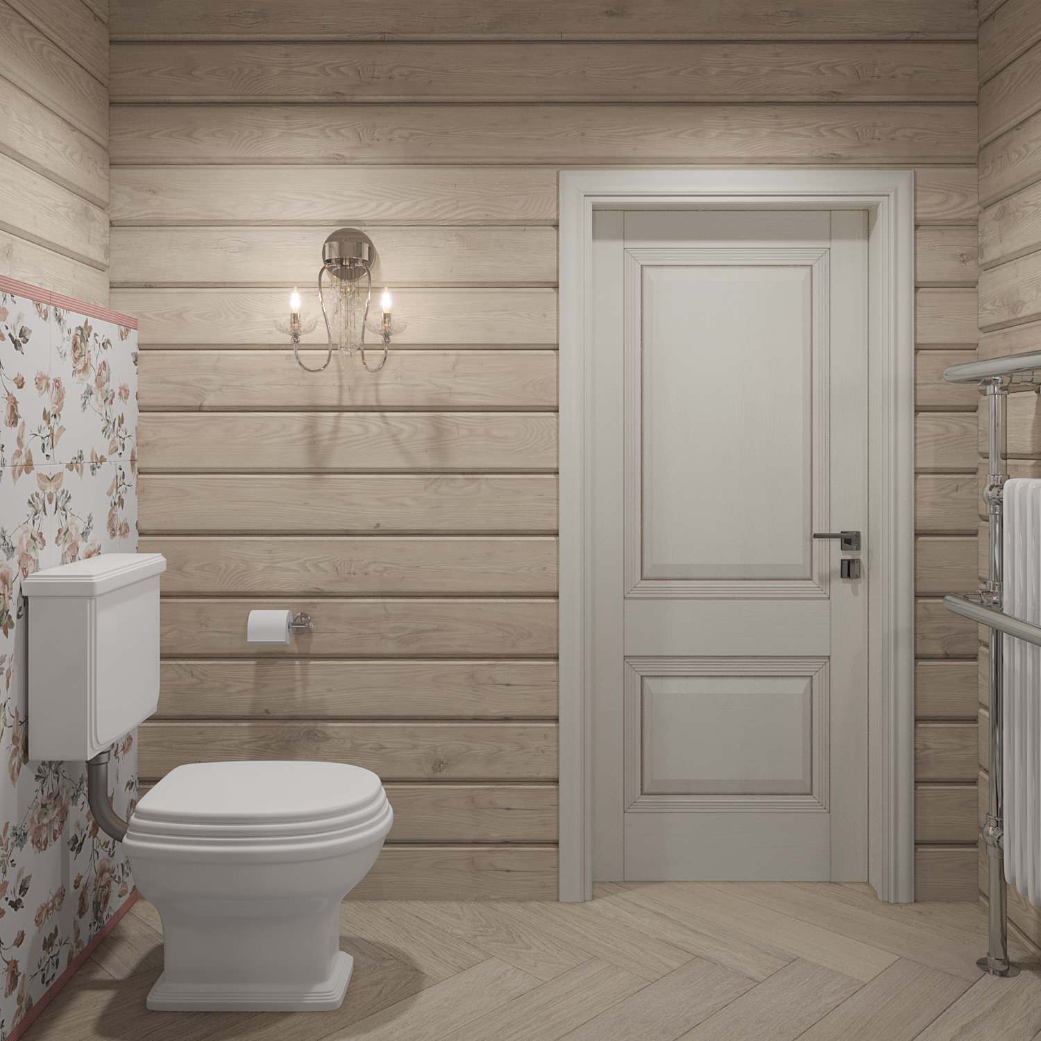 Дизайн интерьера срубного дома