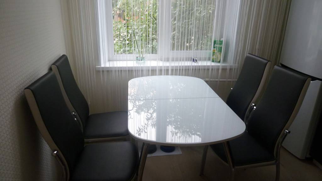 Нитяные шторы Nitiopt в текстильном интерьере