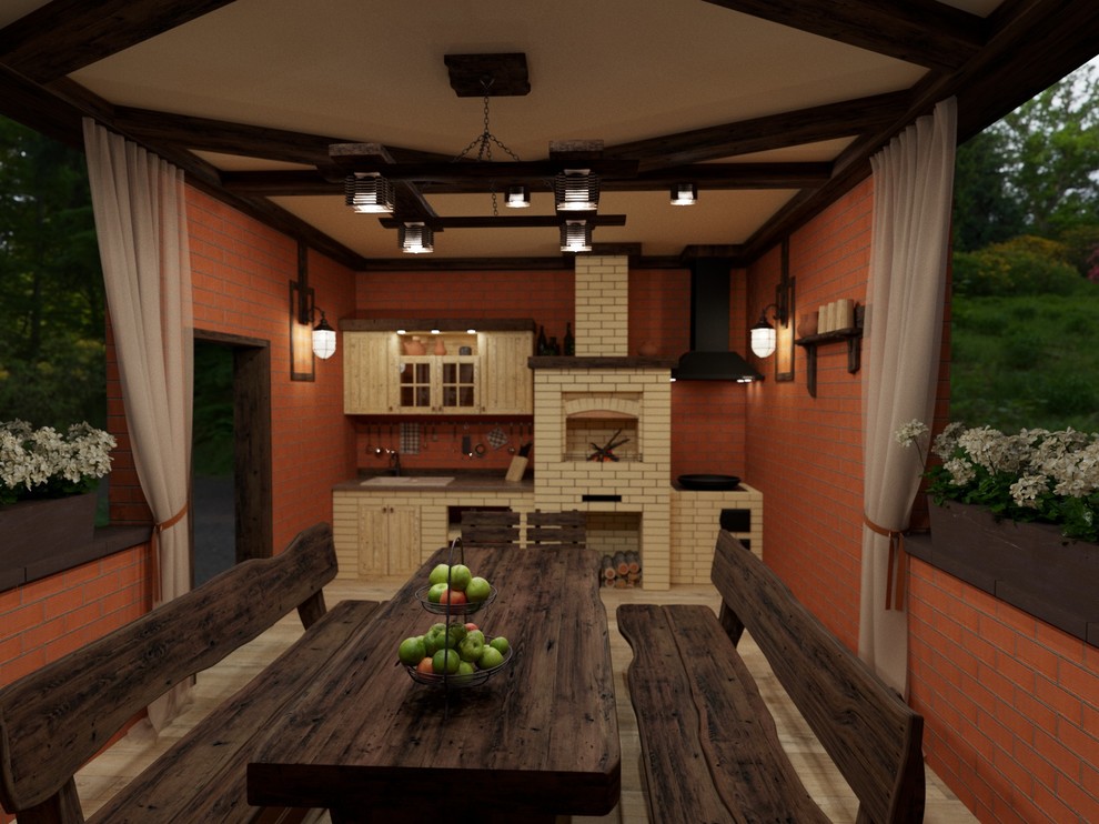 Беседка в загородном доме