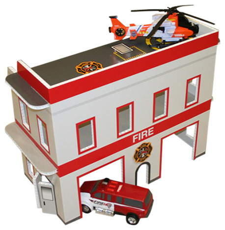 fire station toy house