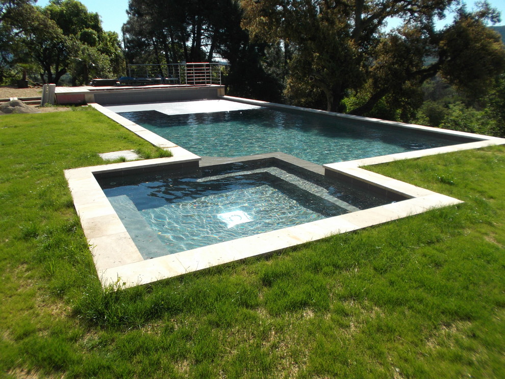 Modern pool in Marseille.