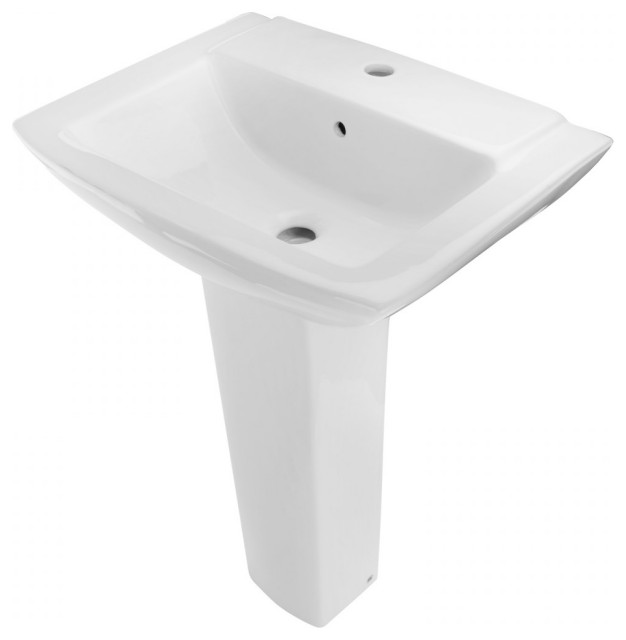 LOWE pedestal sink Contemporary Bathroom Sinks by Renovators