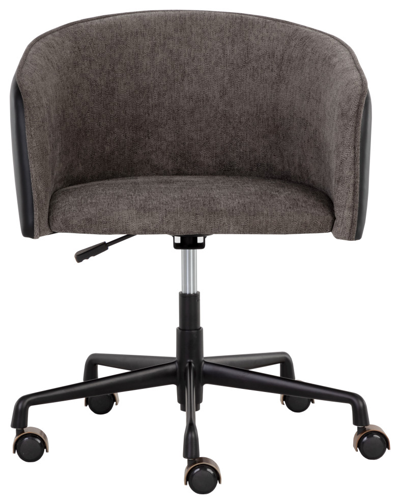Asher Office Chair Sparrow Grey / Napa Black Contemporary Office