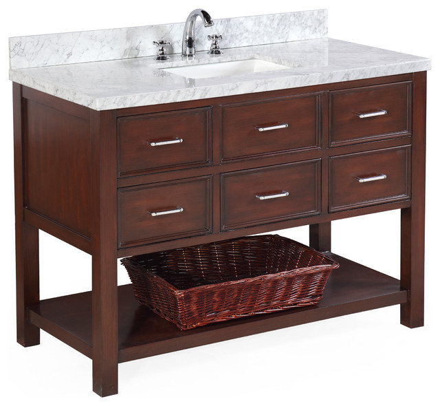 New Hampshire 48 Bath Vanity Transitional Bathroom Vanities And Sink Consoles By Kitchen Bath Collection