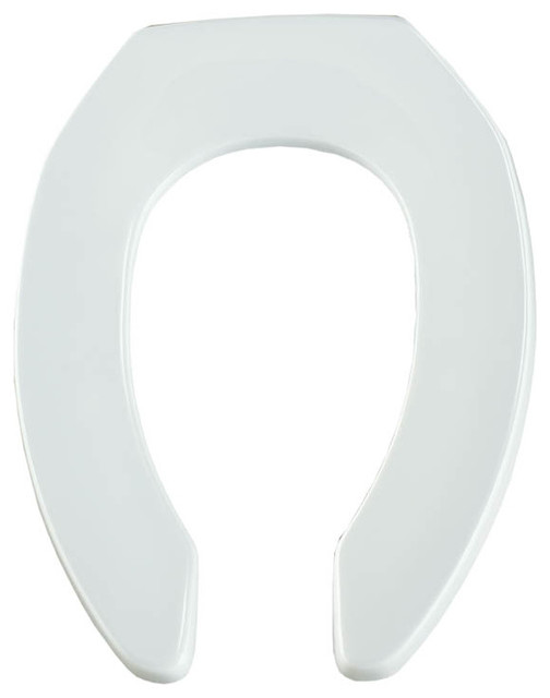 Olsonite 10CT 000 Plastic Elongated Toilet Seat, White Transitional
