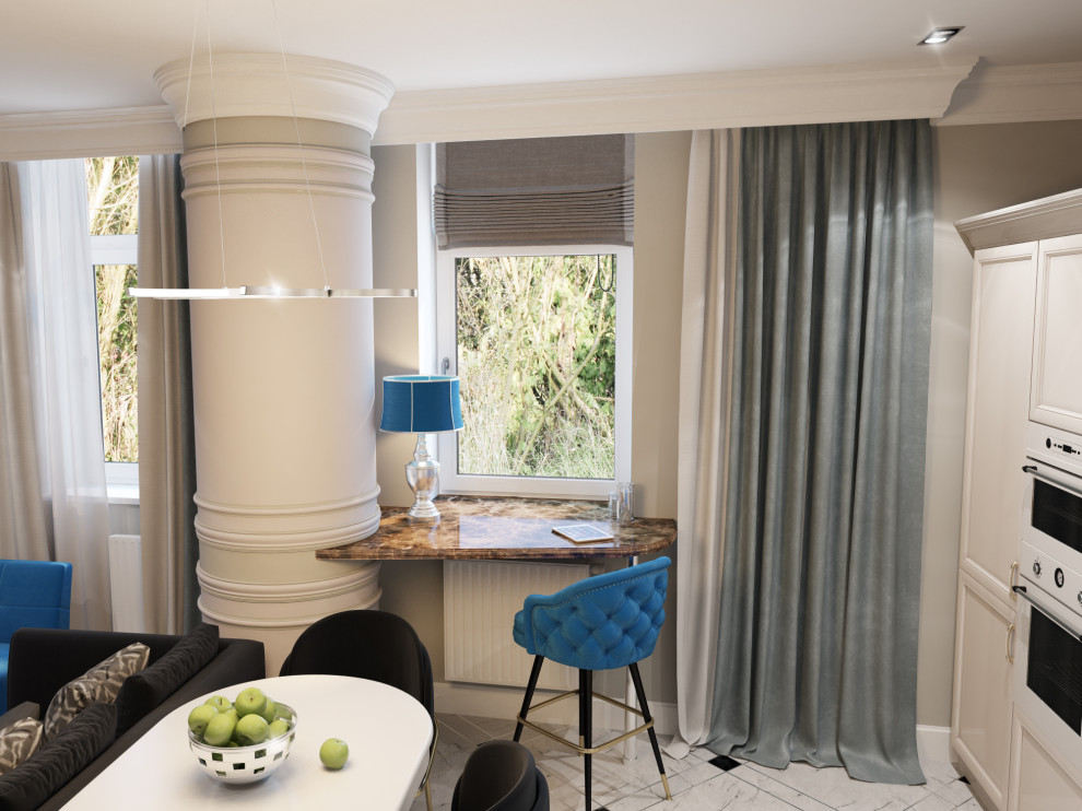 Неоклассика в интерьере двухкомнатной квартиры