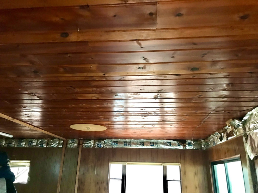 Lighten up Knotty Pine Ceiling?