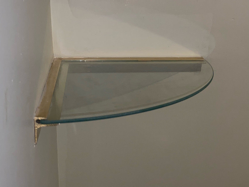 How to remove floating glass shelf