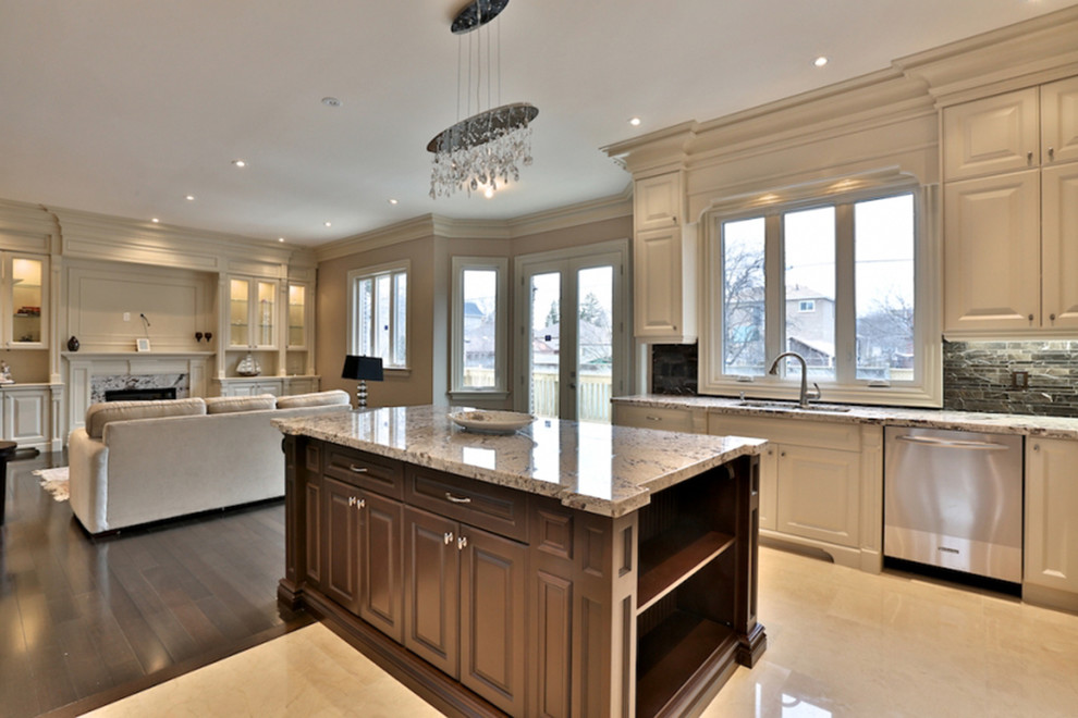Transitional kitchen photo in Toronto
