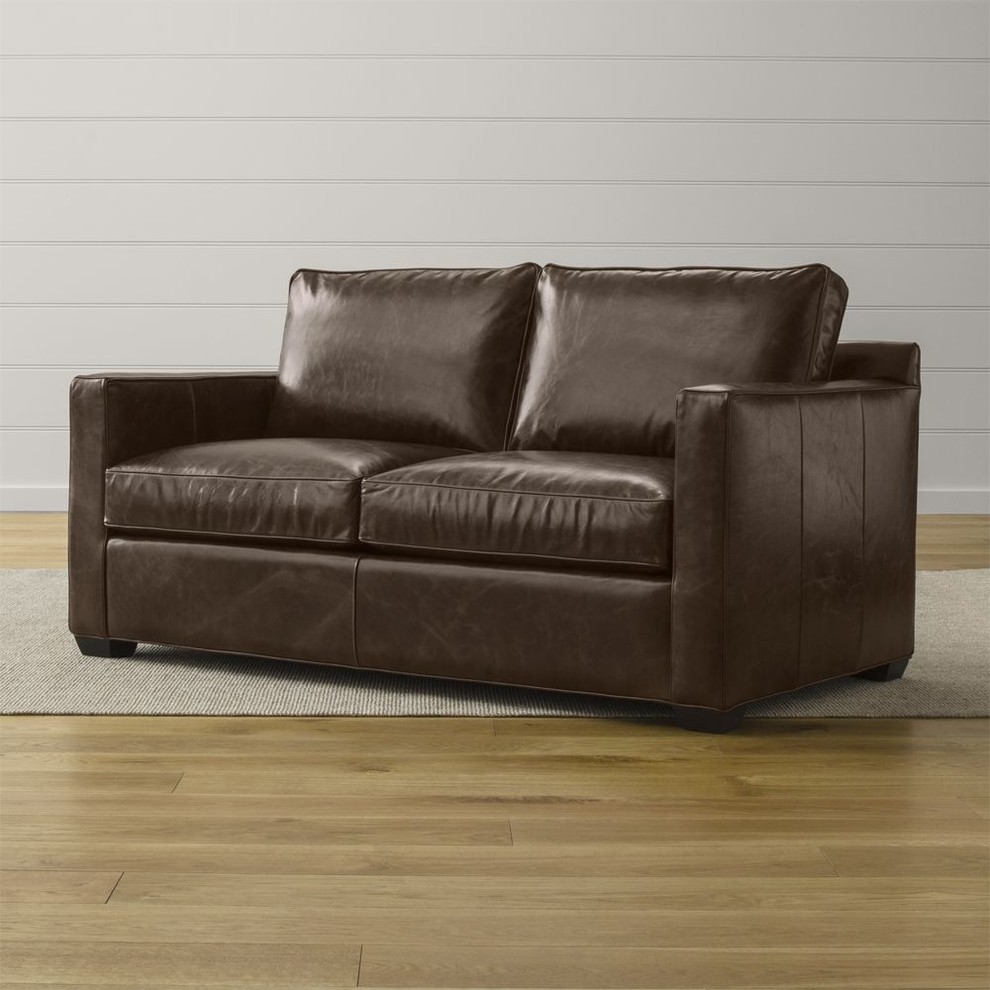 Davis Leather Full Sleeper Sofa