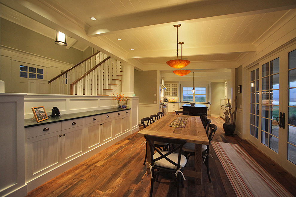 This is an example of a traditional open plan dining in Seattle.