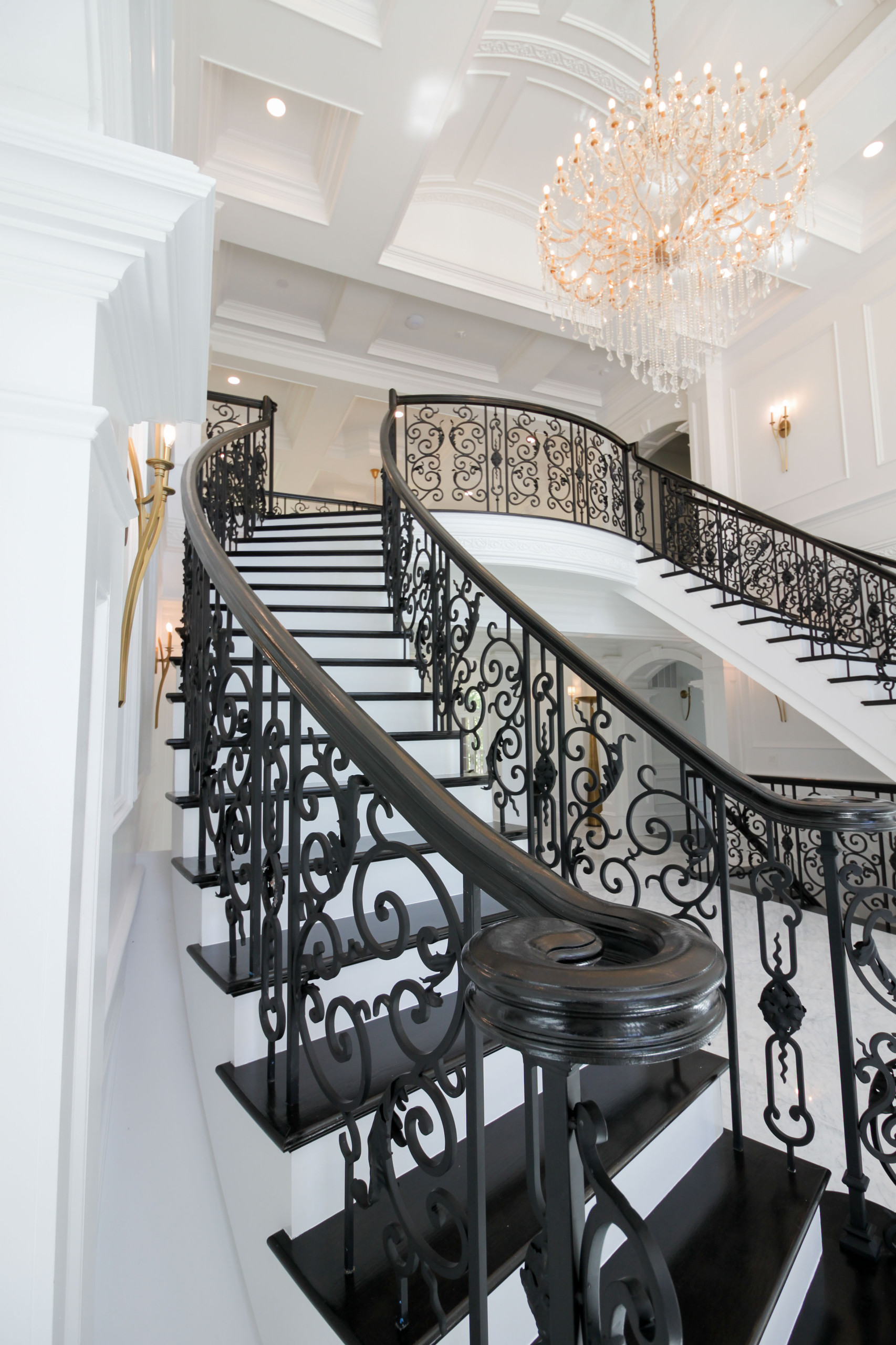 92_Grand Double Staircase in Exquisite Custom Home, Great Falls VA 22066