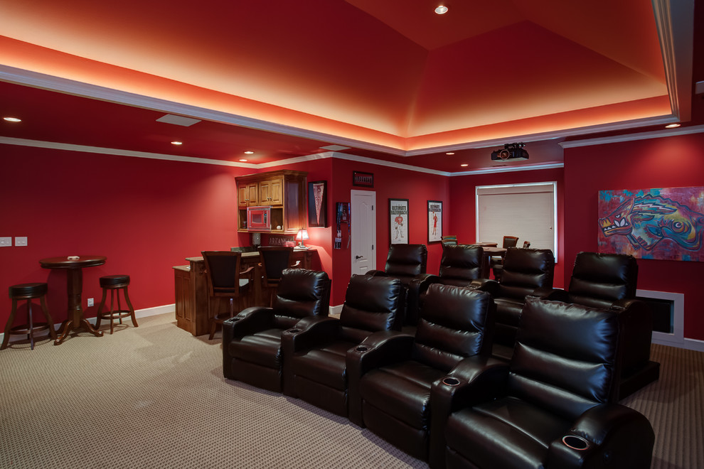 Traditional home theatre in Little Rock.