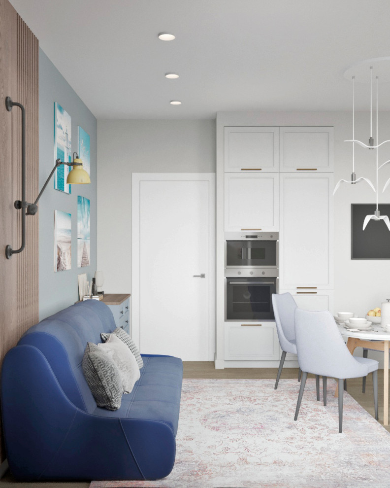 Проект квартиры 48м2 в Пушкине с частичной 3d-визуализацией