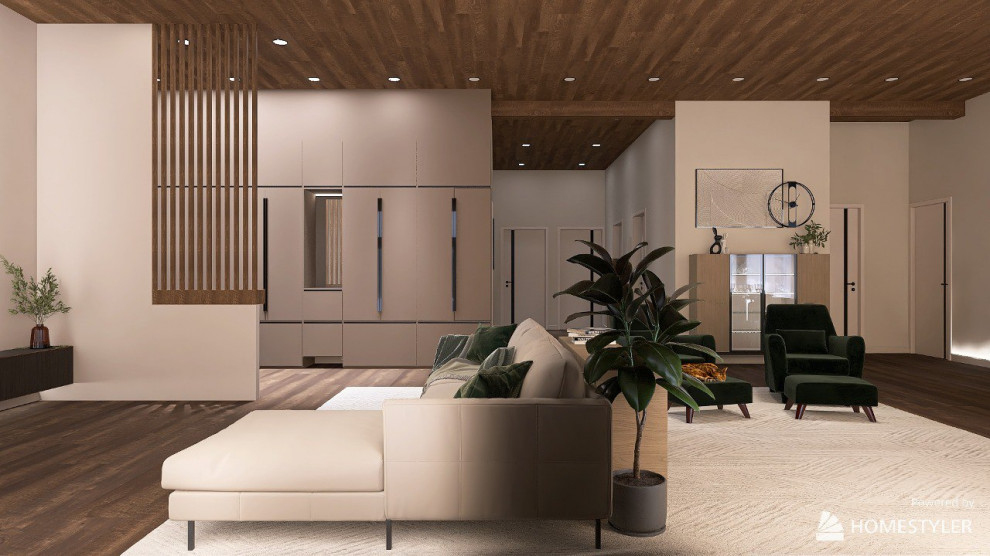 Кухня гостиная в частном доме