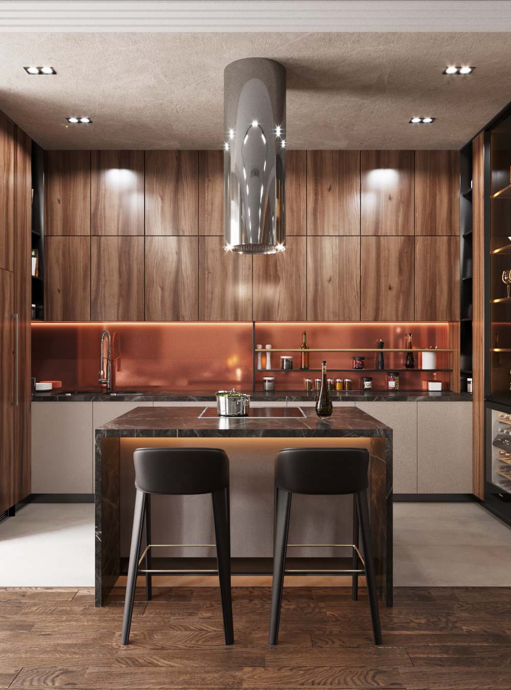 Кухня-гостиная в ЖК "Бульварный переулок"