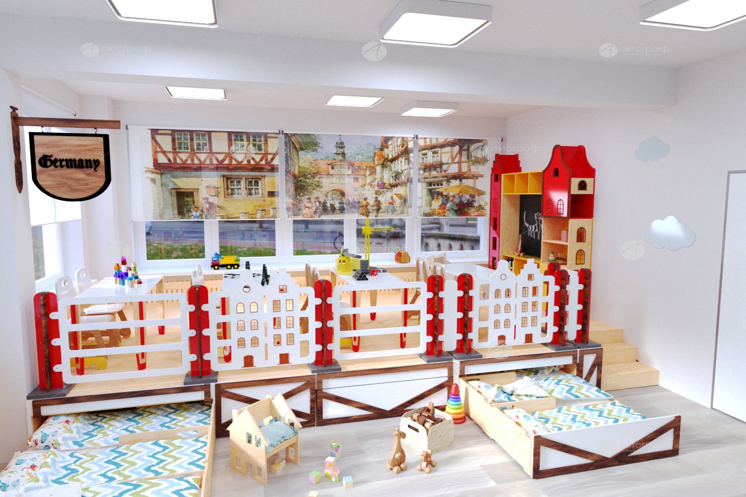 Дизайн-проект для дет сада группы "Германия"