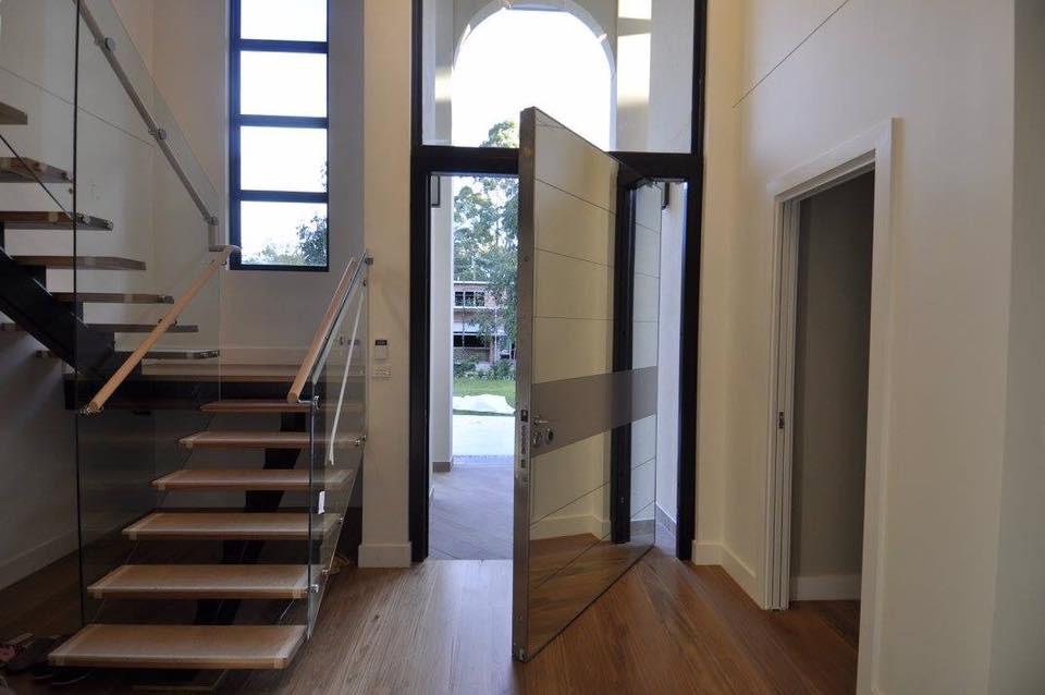 Luxury Pivot Security Door London Mirror door finish Modern