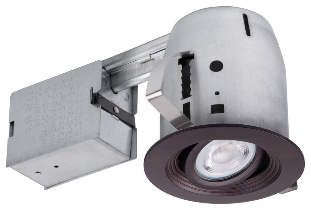 Oxide Bronze DieCast Recessed Lighting Kit, Bulb Included, 4