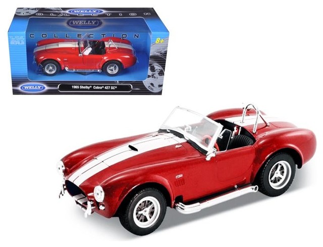 1965 Shelby Cobra 427 Sc 1 24 Cast Car Model By Welly 1965 Shelby Cobra 427 Sc 1 24 Cast Car Model By Welly Contemporary Decorative Objects And Figurines Oxeme Group Inc