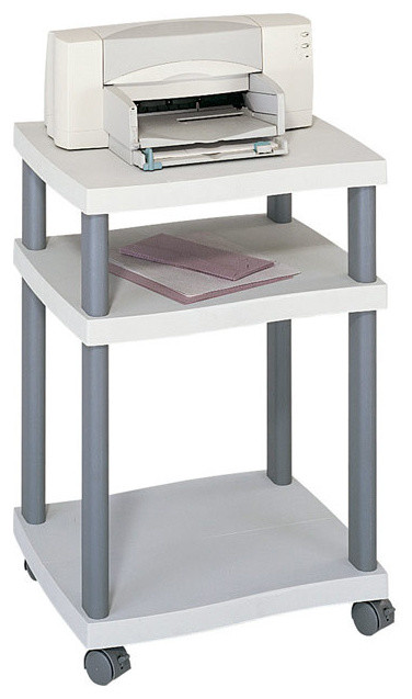 Wave Design Printer Stand, 3-Shelf, 20"x17-1/2"x29-1/4 