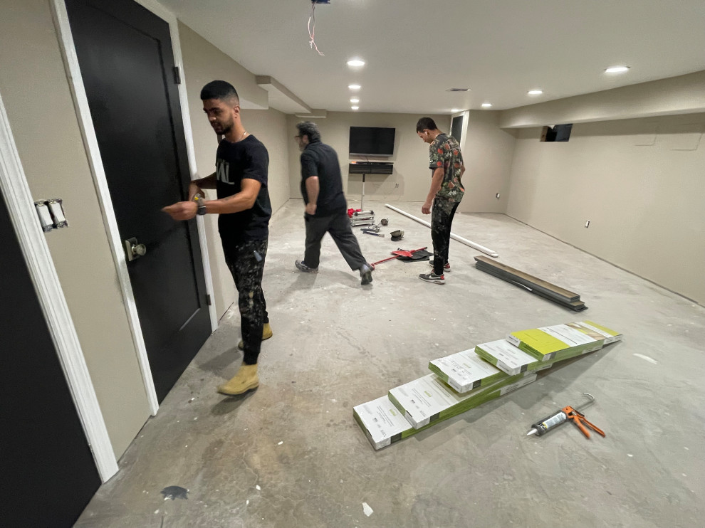 Luxury Vinyl Plank (LVP) Install - Basement